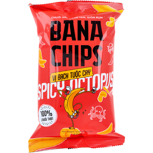 ※BANA CHIPS(バナチップス) バナナチップス スパイシーオクトパス 48g