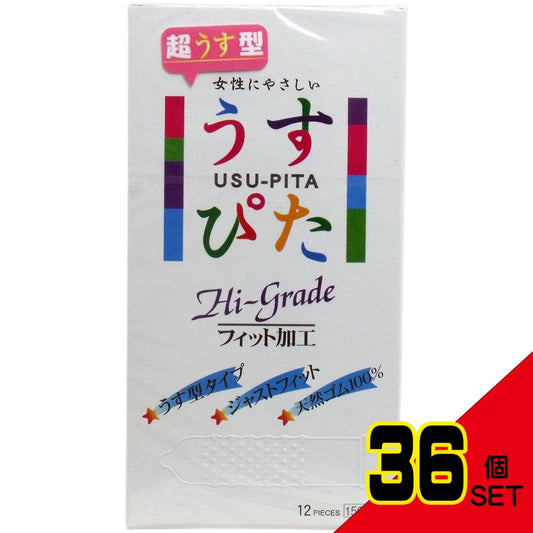 うすぴた コンドーム ハイグレード ドットウェーブ 12個入 × 36点