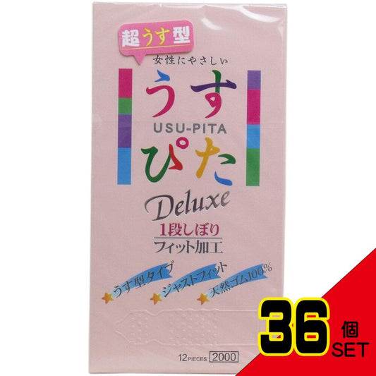 うすぴた コンドーム デラックス ワンデーウェーブ 12個入 × 36点