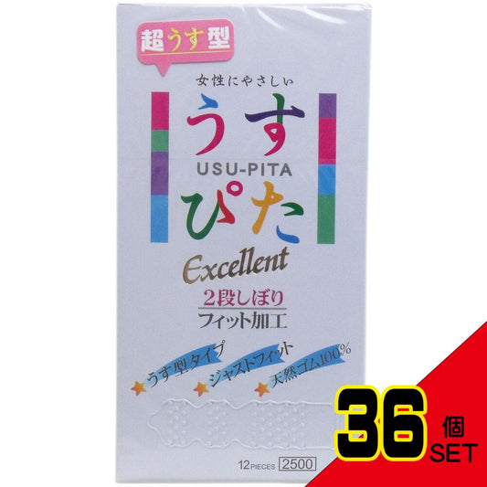 うすぴた コンドーム エクセレント ツーデーウェーブ 12個入 × 36点