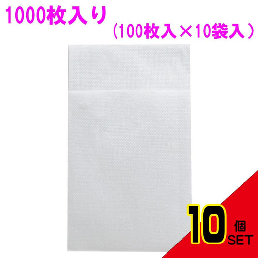 業務用 6つ折り紙ナプキン フラット 白無地 1000枚入 × 10点