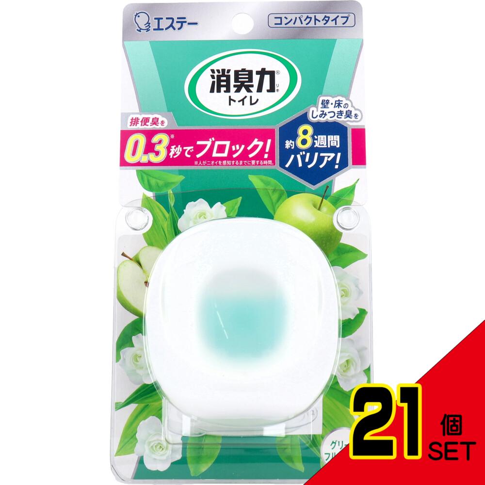 消臭力 コンパクト トイレ用 本体 グリーンフルーティーの香り 6mL × 21点