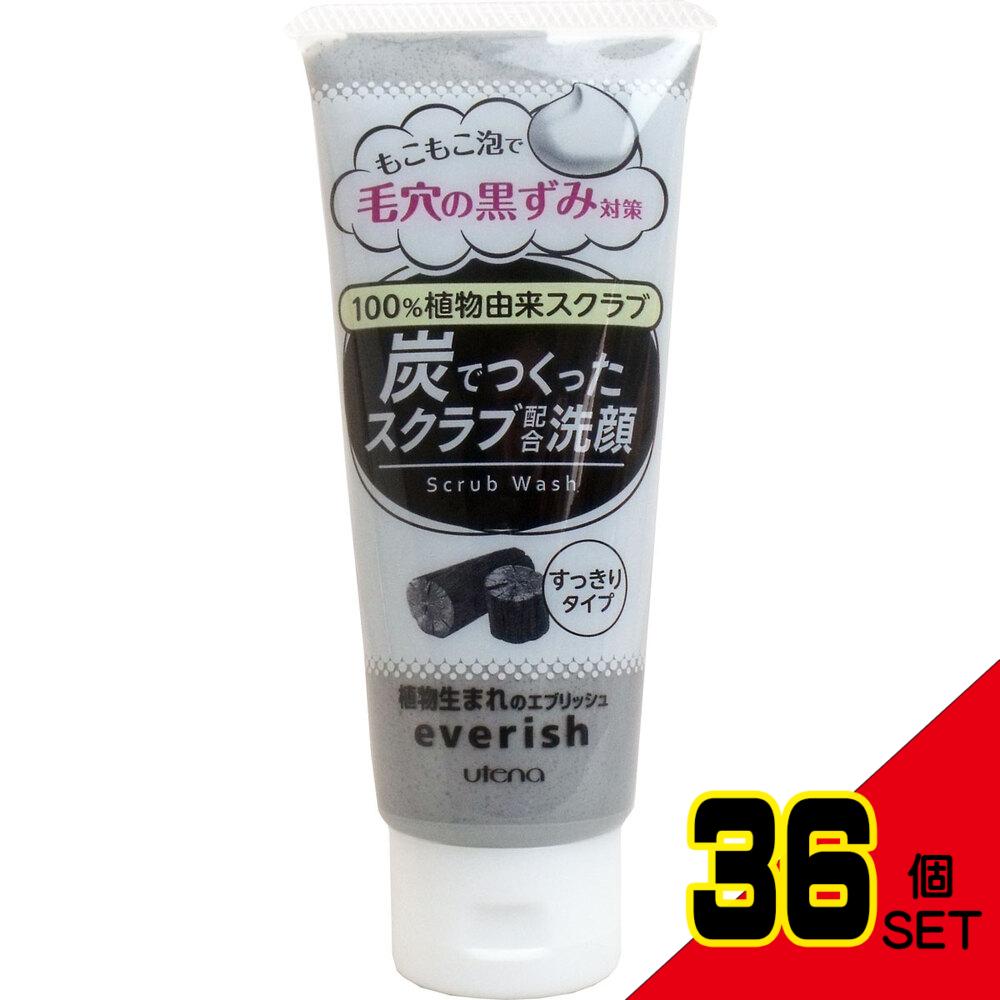 ウテナ エブリッシュ 炭でつくったスクラブ洗顔 135g入 × 36点