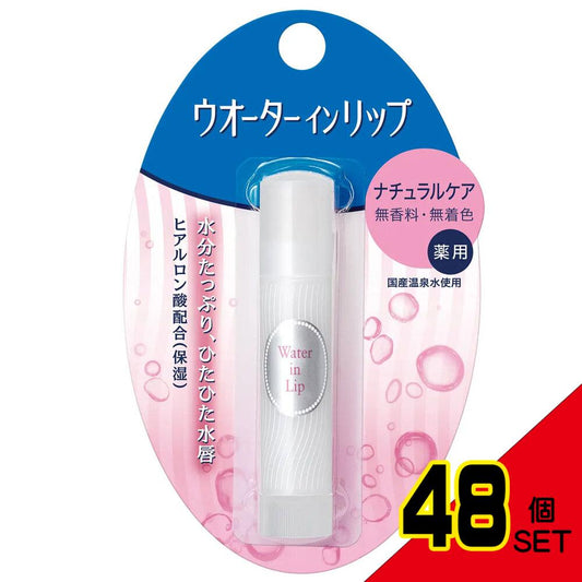 ウオーターインリップ 薬用スティックNF n ナチュラルケア 無香料 無着色 3.5g × 48点