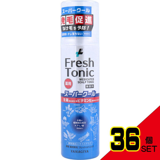 薬用育毛 フレッシュトニック スーパークール 無香料 190g × 36点