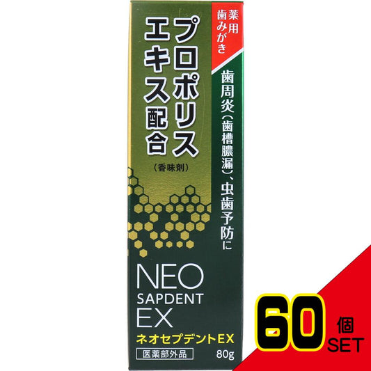 薬用歯みがき ネオセプデント EX 80g × 60点