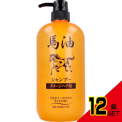 ジュンラブ 馬油シャンプー ダメージヘア用 1000mL × 12点