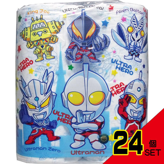 ウルトラヒーロー トイレットペーパー 30mダブル×4ロール × 24点