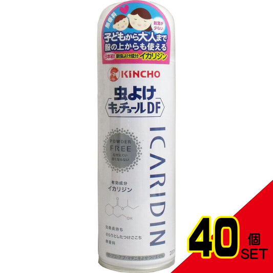 金鳥 虫よけキンチョールDF パウダーフリー 無香料 200mL × 40点